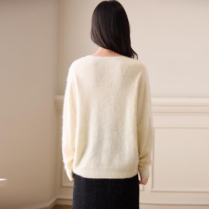 Women's Cashmere Blend V-Neck Knit Sweater