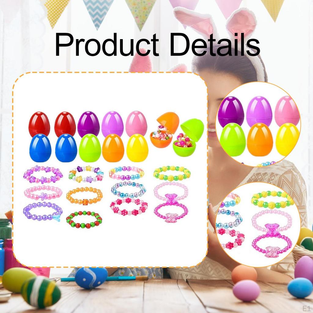 Easter Basket Stuffers Gifts Prefilled Eggs for Party Favors Children
