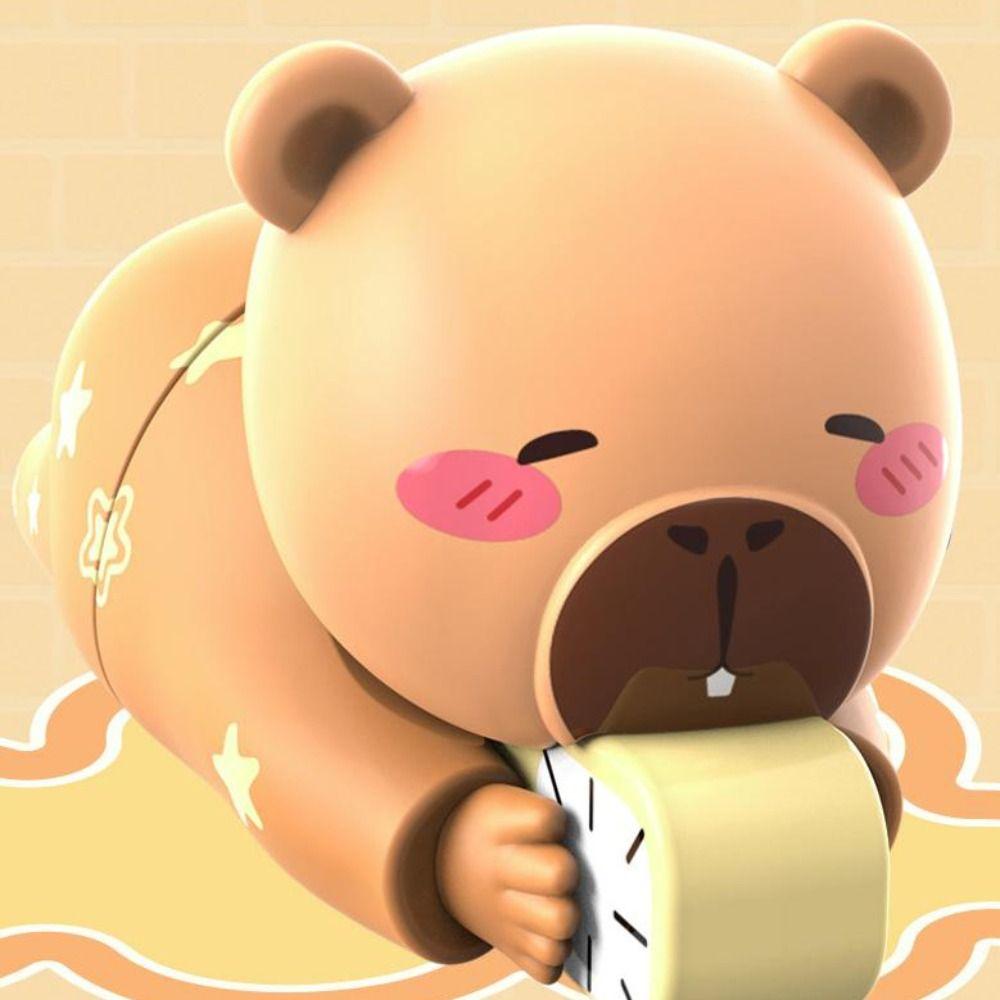 Cartoon Anime Wind-up Toy Interactive Clockwork Model Capybara Clockwork Toys  Kindergarten