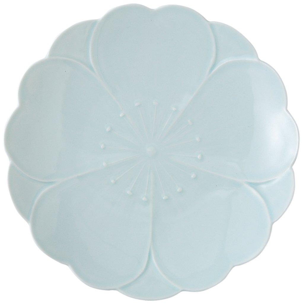 

Hasami ware Sakura Sakura hospitality celadon color 25cm plate, (gift boxed) 11569,