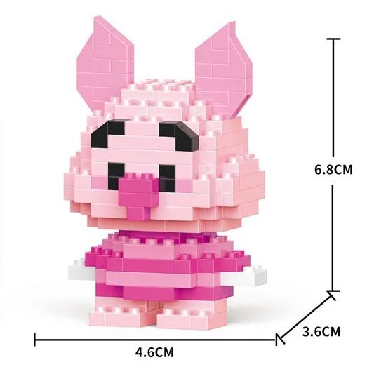 Disney Anime Prinzessin Bausteine Stitch Mickey Mouse Mini Action Spielfiguren Blöcke Spielzeug Ziegel Zusammenbauen Spielzeug Kinder Geschenke