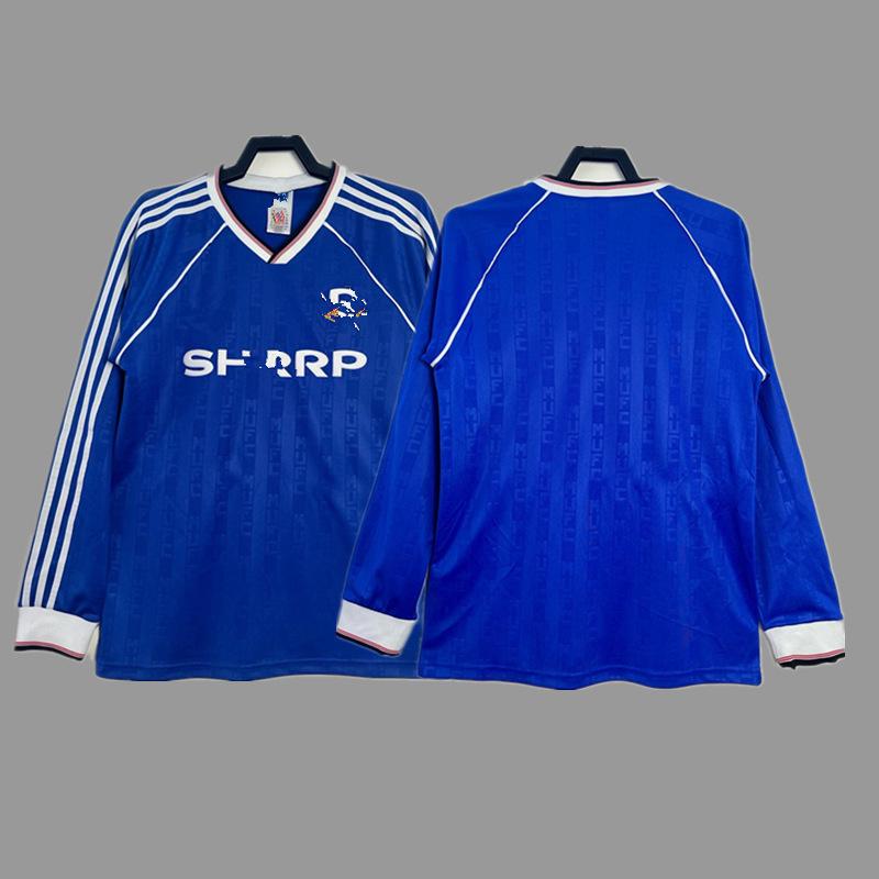 Man L Retro Jersey Football Jersey No. 7 Beckham Cantona C Ronaldo Rooney Giggs Jersey