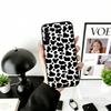 Cow print Phone Case Black Silicone Soft For Samsung Galaxy A73,A72,A71,A70,A53,A52,A51