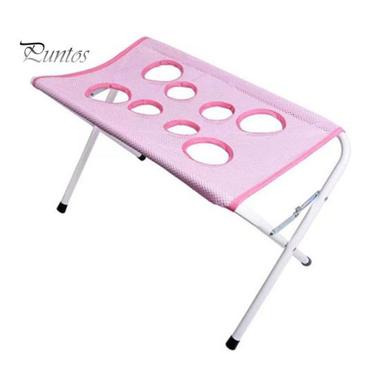 Foldable Pet Bath Stand Dog Grooming Hammock Stand, Cat 8-Hole Small Bathing Assistant Washing Station for Medium Dogs, Nail Trimming And Harness