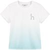 HAZZYS Girls' 2026 Summer Gradient Knit Short Sleeve T-Shirt