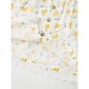 Kids Floral Suit Skirt 2024 Summer New Girl Pure Cotton White Woven Short Sleeve T-shirt Thin Two-Piece Suit 6