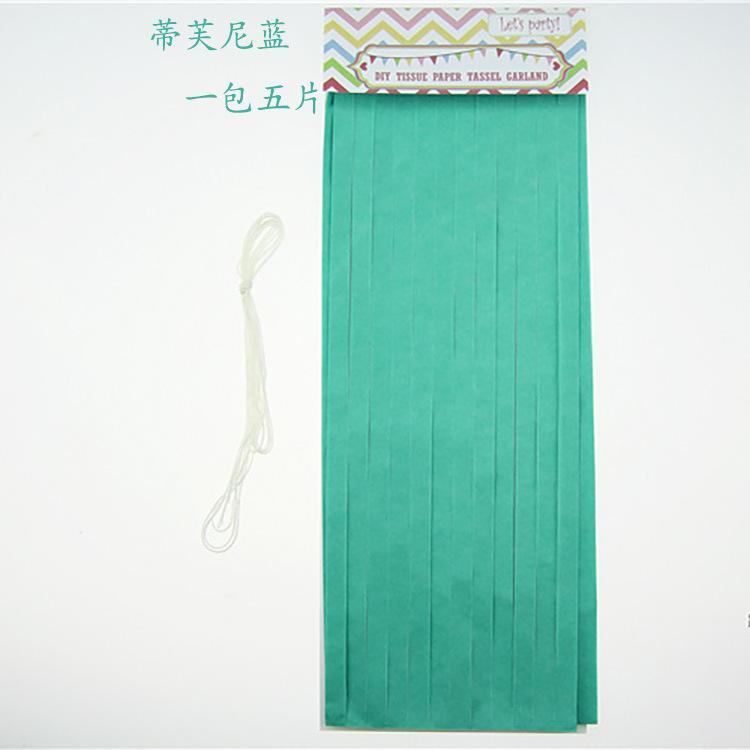 5pcs/lot Mixed DIY Tissue Paper Tassel Garland for Wedding Kids Birthday Party Decorations Baby Shower Favors Supplies
