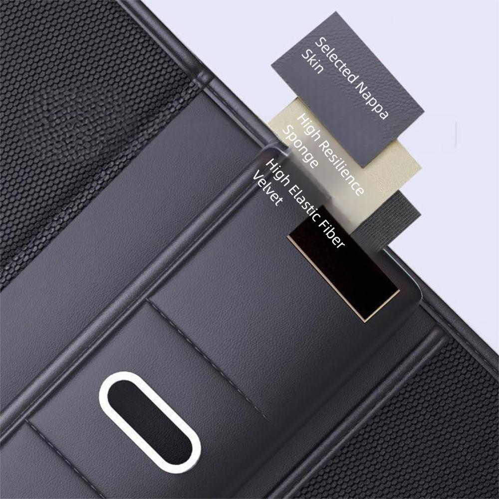 with Foldable Tray Backseat Storage Bag Seat Anti Kick Guard  Car Interior Accessories