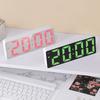 Simple Style Digital Clock LED Alarm Clock Bedroom Electronic Desktop Clock With Temperature Display Adjustable Brightness 12/24
