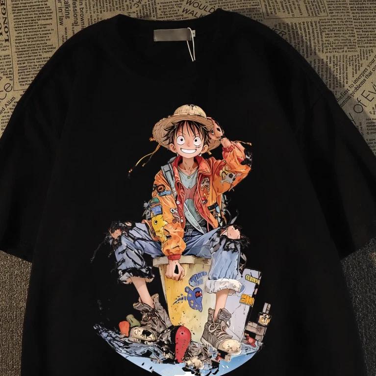 

Cosplay One Piece Luffy Anime Manga T-Shirt Tee Costumes Cotton Cotton 4XL