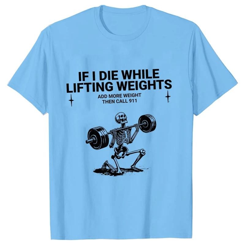 Gym Workout T-shirts for Men Clothing Funny Weightlifting Tshirts Short Sleeve Tops Clothes Fitness Exercise Tee Shirts Homme