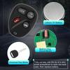 X AUTOHAUX 315MHz KOBLEAR1XT Keyless Entry Remote Ignition Transponder Key Fob for Chevrolet Express