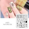 kads Nail Art Stamping Plates 63 Designs Nature Series Nail Template Stencil Plates for Nail Salon
