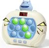 Pop Fidget Kids It Games Toy, Fast Push Bubble Game Console with LED Screen for Kids 8-12, Handheld Quick Push Game, Autism Sensory Toys