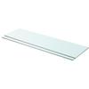 Day and Night - Day and Night Shelves 2 Units Transparent Glass Panel 90x25 Cm