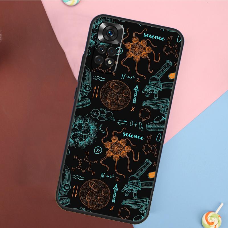 Biology and Chemistry Cover For Xiaomi Redmi Note 14 13 Pro 12 11 9 10 9S 10S 11S 12S Redmi 14C 10C 12C 13C Case