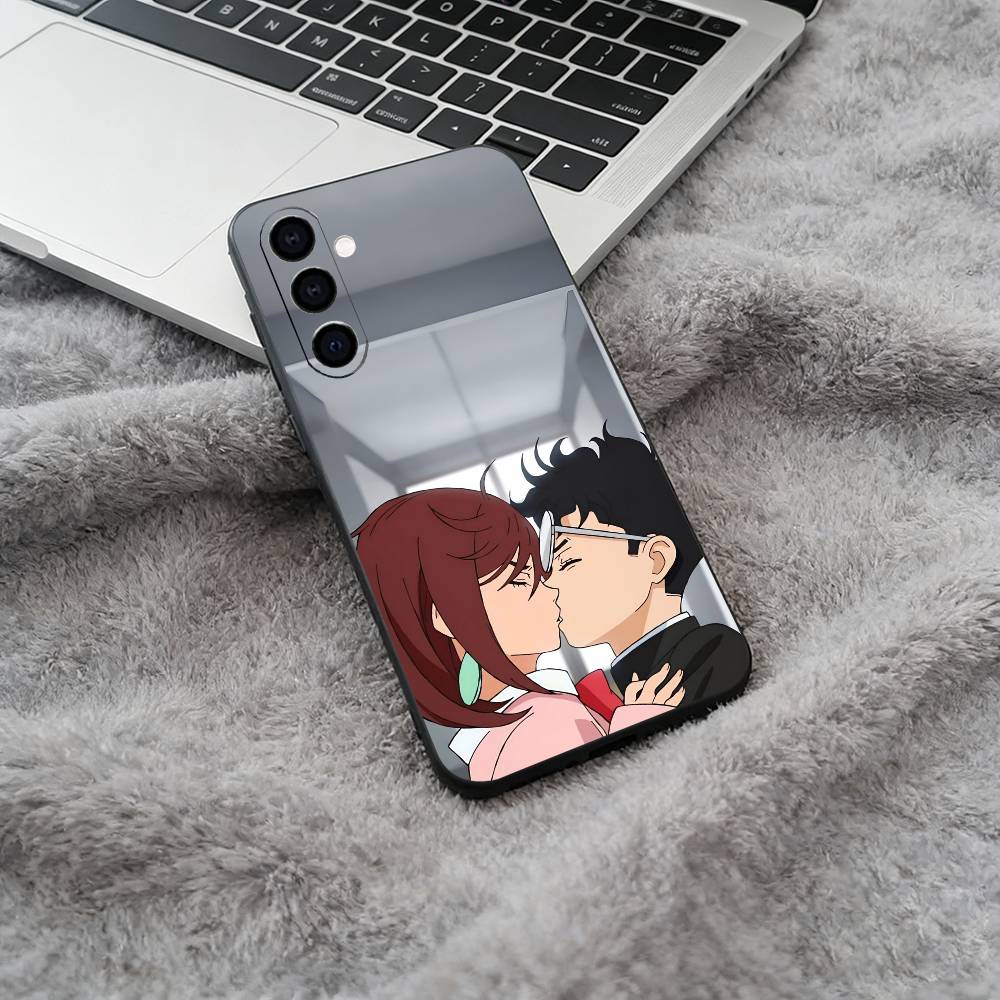 D-Dandadan- Momo Ayase- Okarun Black Soft Silicone Phone Case for Samsung Galaxy A73, A71, A72, A70, A53, A52, A51