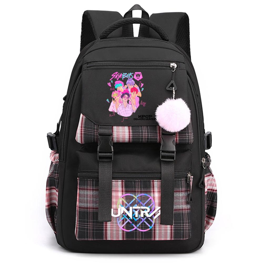 Anime Cartoon K-Pop Printed Large Capacity Backpack for Teenger Student Girl Boy Schoolbag Bookbag Kid Gift Women Waterproof Travel Bag Mochila