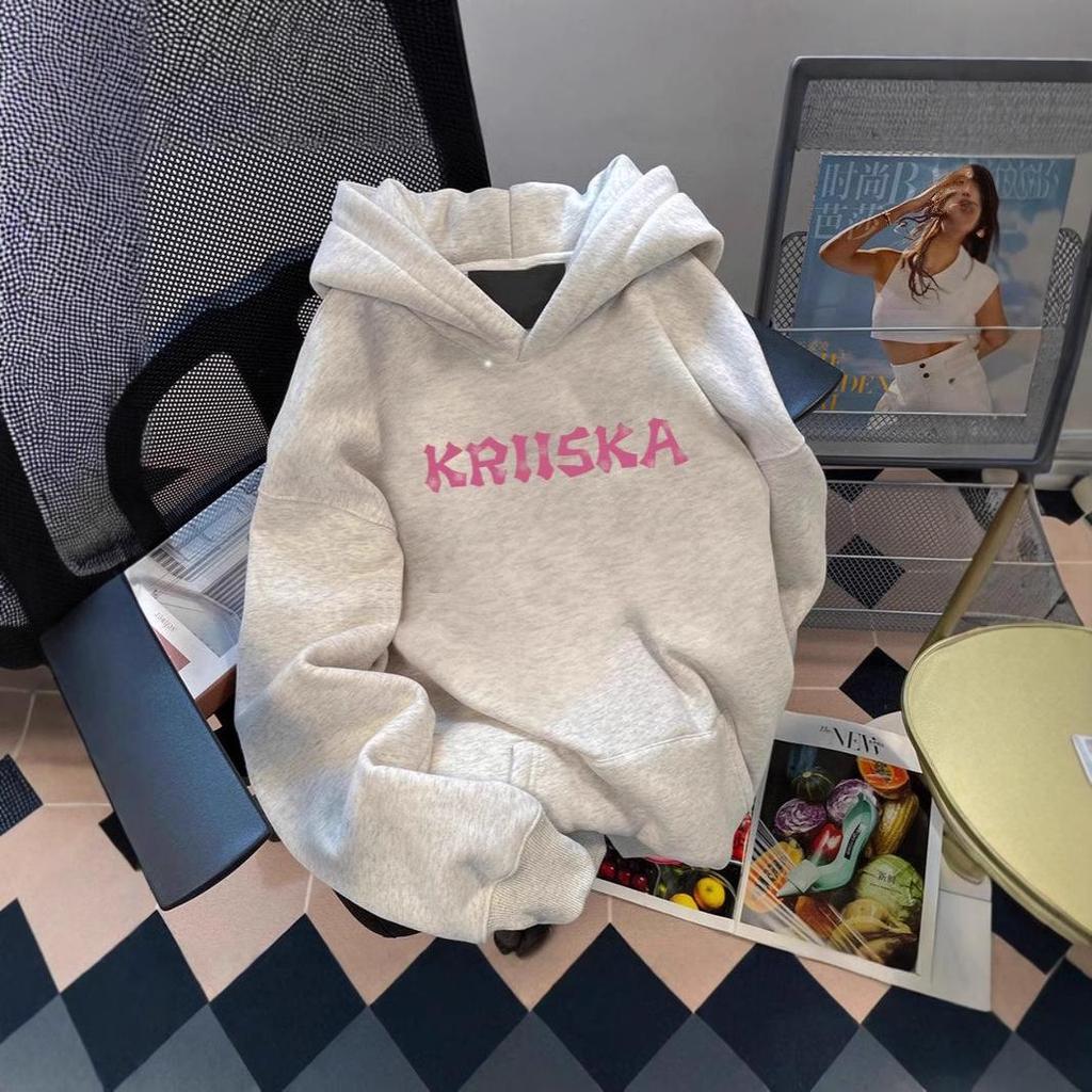 American Heavyweight 500G Hooded Sweatshirt - Autumn/Winter Niche Design Streetwear, Loose Fit, Printed Long Sleeve.