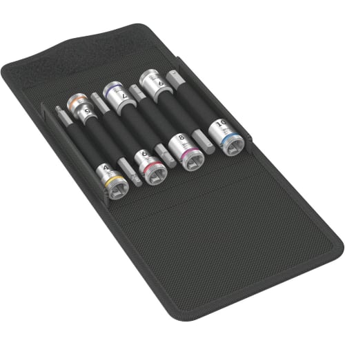 

WERA 3/8 Drive Hex-Plus Bit Socket Set, 7-Piece Set, 003180