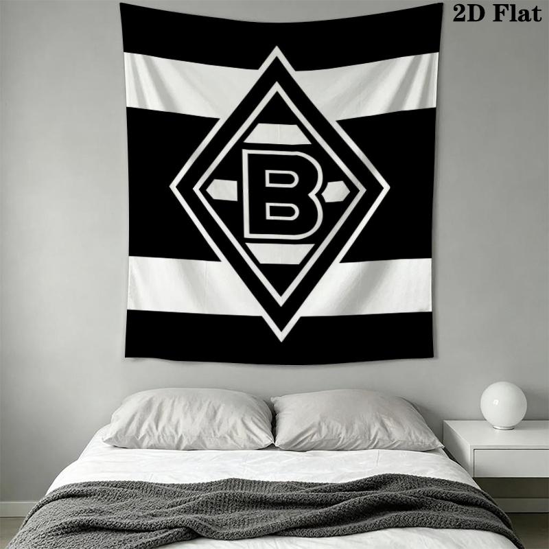 Borussia Wall Tapestry Aesthetic Wall Hanging Printed Fabric Blanket Decorative Tapestries for Bedroom Living Room Home Decor