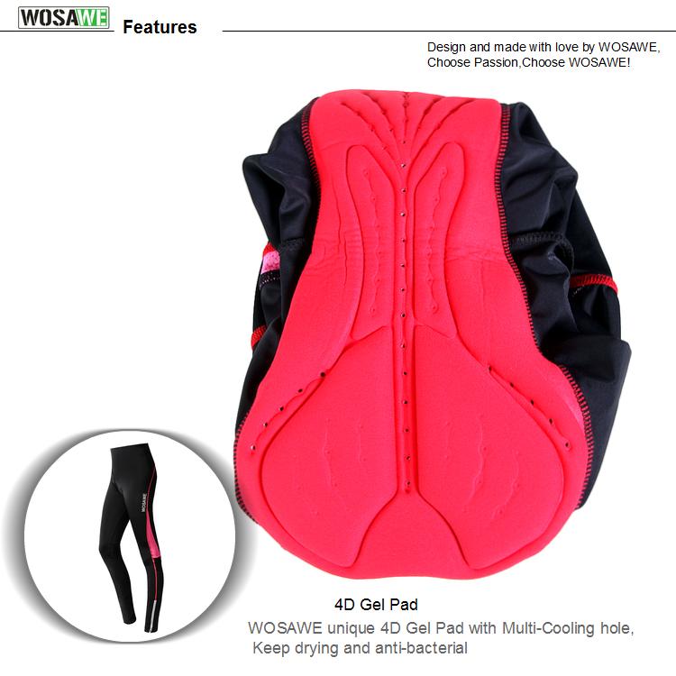 WOSWE Donne Ciclismo Pantaloni Lunghi Pantaloni Bici Imbottiti Pantaloni  Bicicletta Traspirante Stretta bicicletta Waistband acquista in modo  economico — spedizione gratuita, recensioni reali con foto — Joom