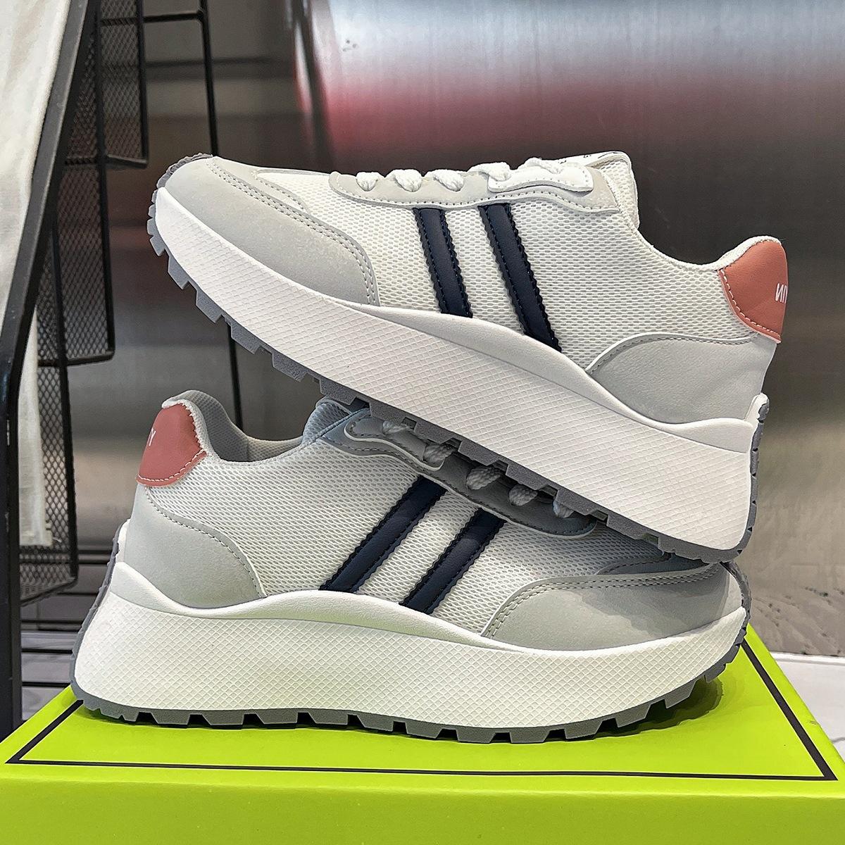 

22 summer thin small hundred shoes daddy shoes women s sports Forrest Gump shoes mesh new platform casual hongjie 35