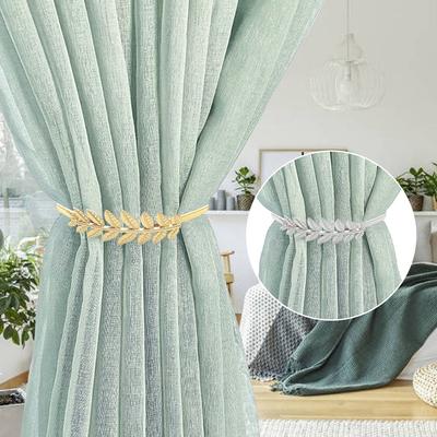 1pc  Fashion Pearl Leaves Curtain Clip Curtains Holders Tieback Buckle Clips Curtain Accessories Home Decor