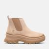 Timberland Roxy Lane Mid Chelsea Light Beige Size Boots, Women's, TB0A28XMEN71, Nubuck, 6.0 / 23.0cm