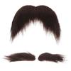 Black Fake Mustache Eyebrows Set Self Adhesive Men Costume Accessory Stick On Beard Prop Hair Cosplay Costumes Accessories Old