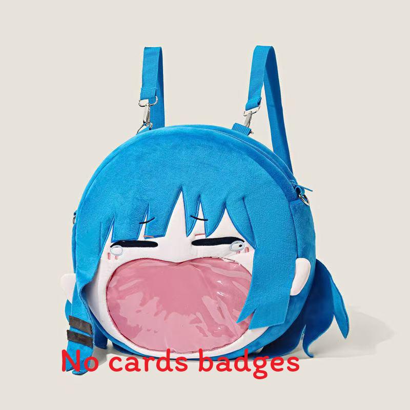 Itabag Hatsune Miku Soft Plush Girl Backpack With Cartoon Art Adjustable Bag