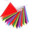 200/100/50M Colorful Triangle Flags Bunting Party Banners Pennant Flag for Outdoor Home Garden Wedding Shop Street Holiday Decor