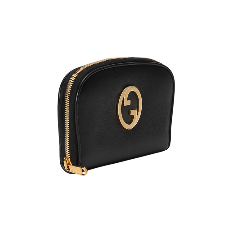 GUCCI Blondie Leather Wallet Unisex Black 725216-UXX0G-1000