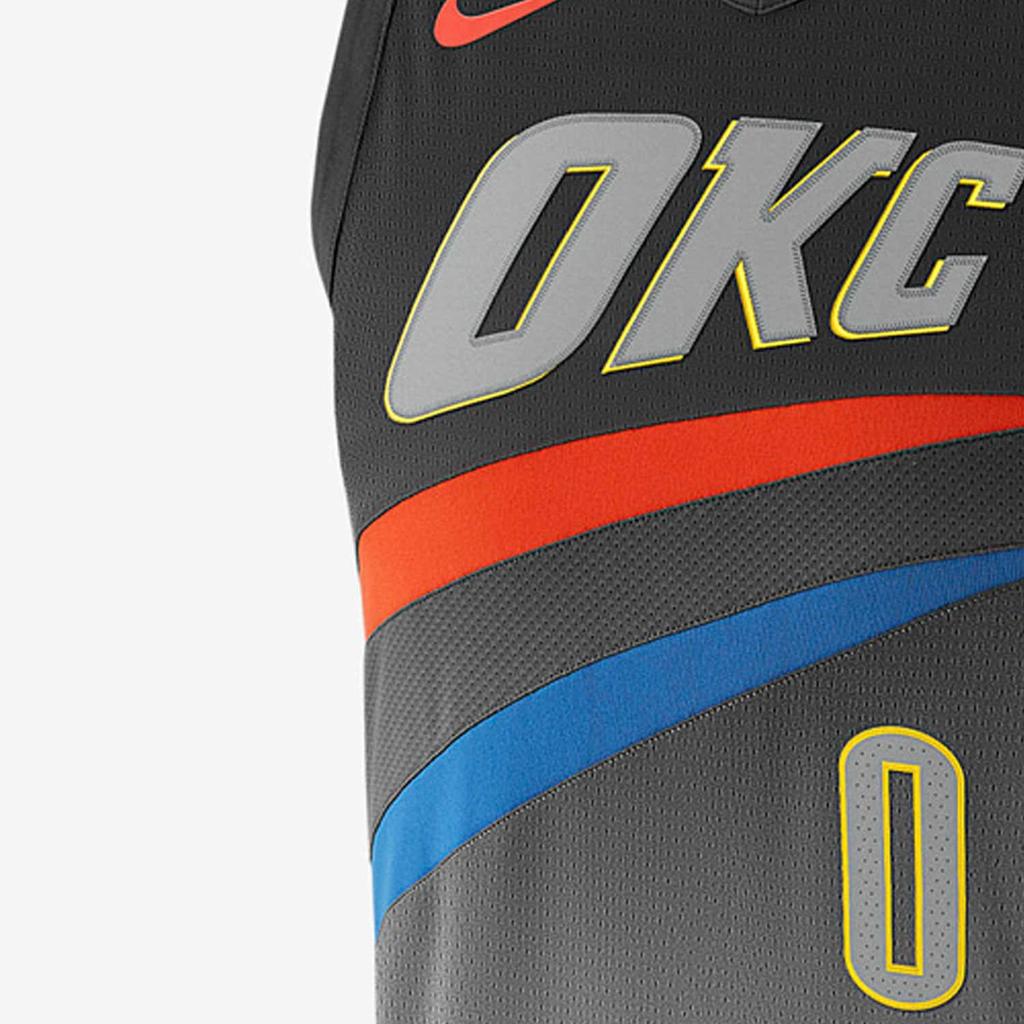 Nike Russell Westbrook City Edition Authentic Jersey AU Gray Men's AH6063-039