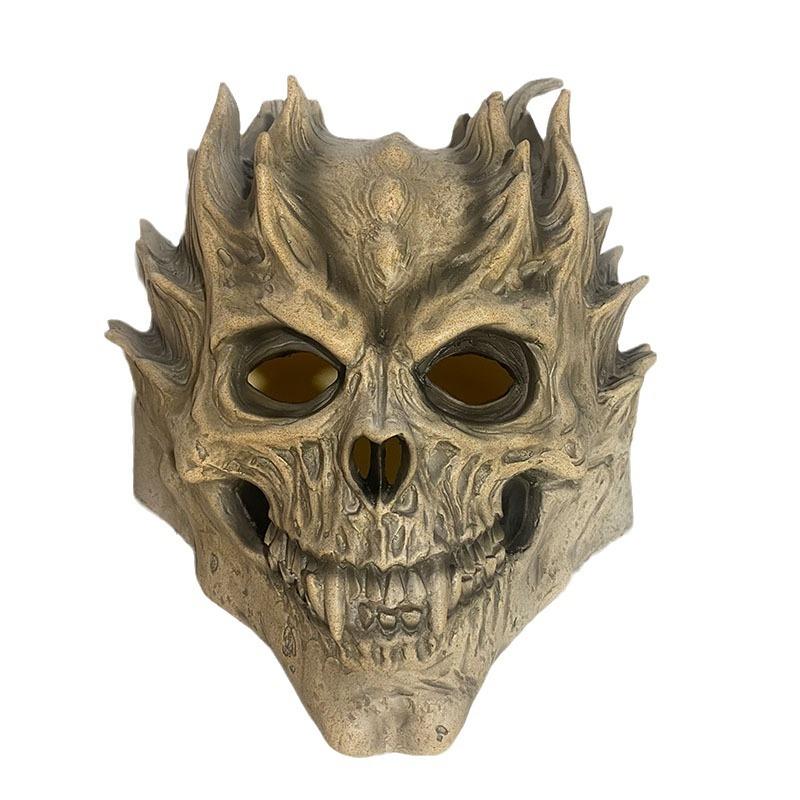 Skull warrior mask is selling well diy Costume Props Halloween Latex Mask