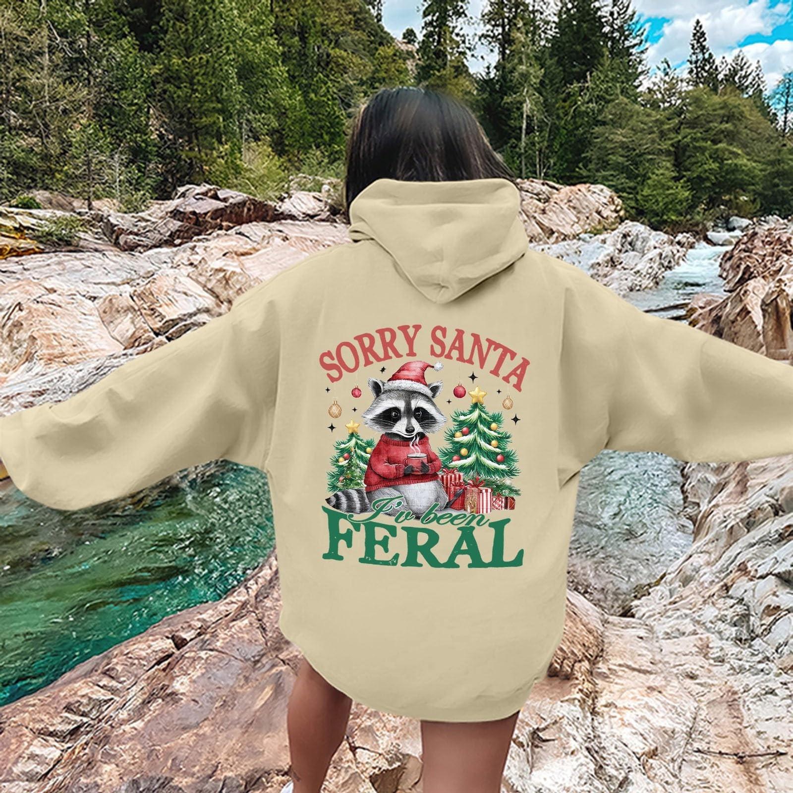 Женская мода легкий длинный рукав пуловер толстовки с капюшоном с карманами графическая — фото 10