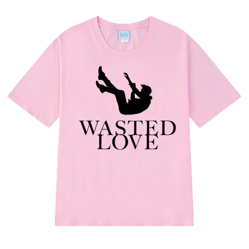 Austria Eurovision Song Contest 2025 JJ T Shirt Unisex Wasted Love Printed Short Sleeve T-shirts Men Women 100% Cotton Clothing