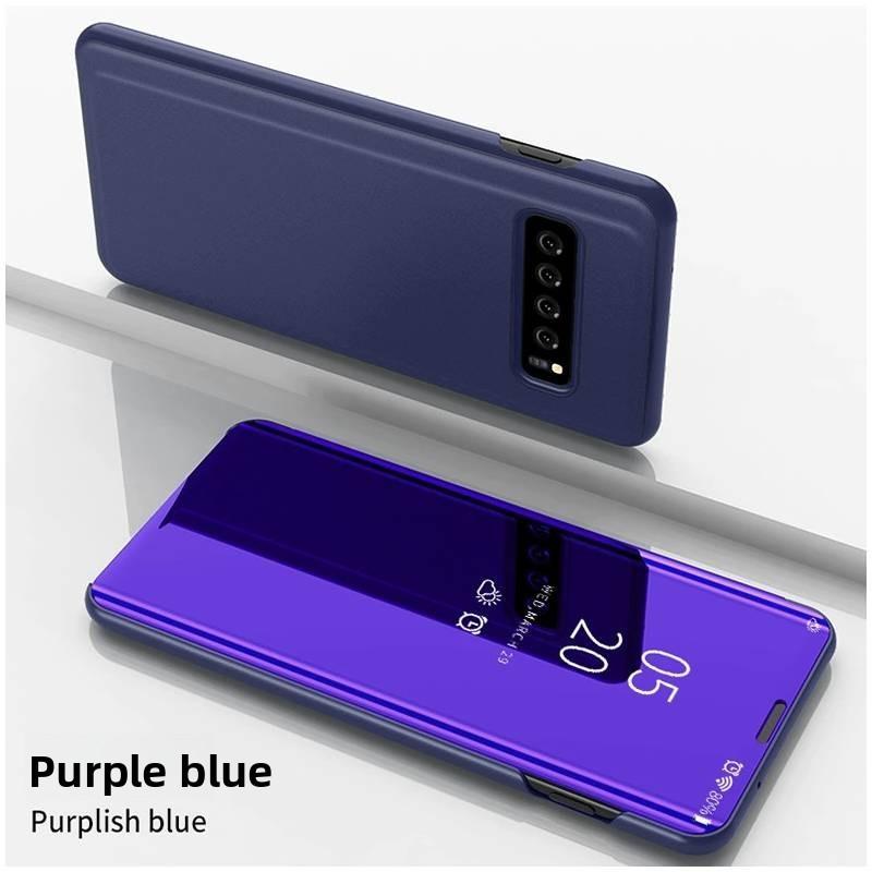 Galaxy Für S10 Plus Clear View Handyhülle Smart Flip Cover Use Design