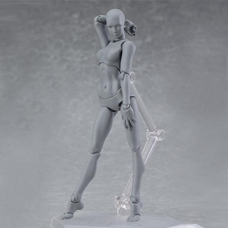 13 cm Croquis Dessin Modèle de Corps Mobile Homme Femme Artiste Art Peinture Anime Figure Anime Figurine d'Action Modèle Mannequin Jouet Cadeaux