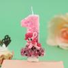 My Little Pony Glitter Birthday Cake Candles - Colorful & Creative for Baby's First Celebration