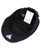 Simple Linen Navy Hunting Cap