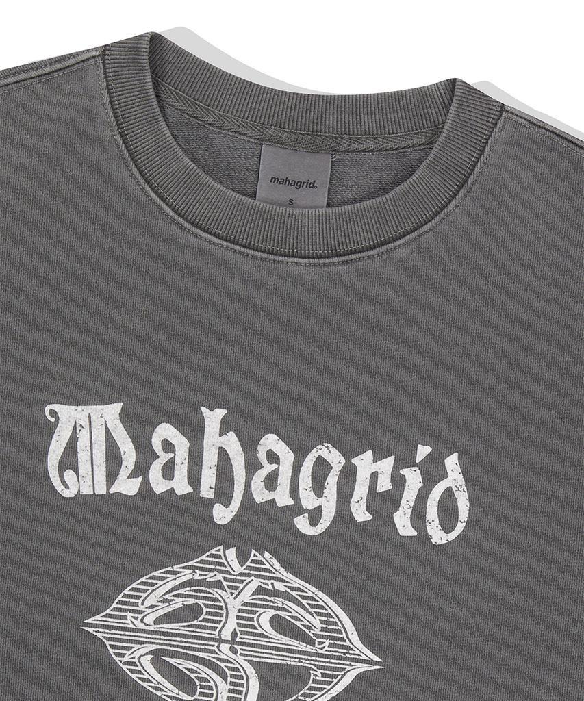 MAHAGRID Dagger Pigment Sweatshirt Charcoal(Mg2Esmm457A)