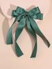 Lystrfac Fashion Fabric Ribbon Hair Bow Hairpin for Women Girls Hair Clips Back Head Top Clip Female Hair Accessories