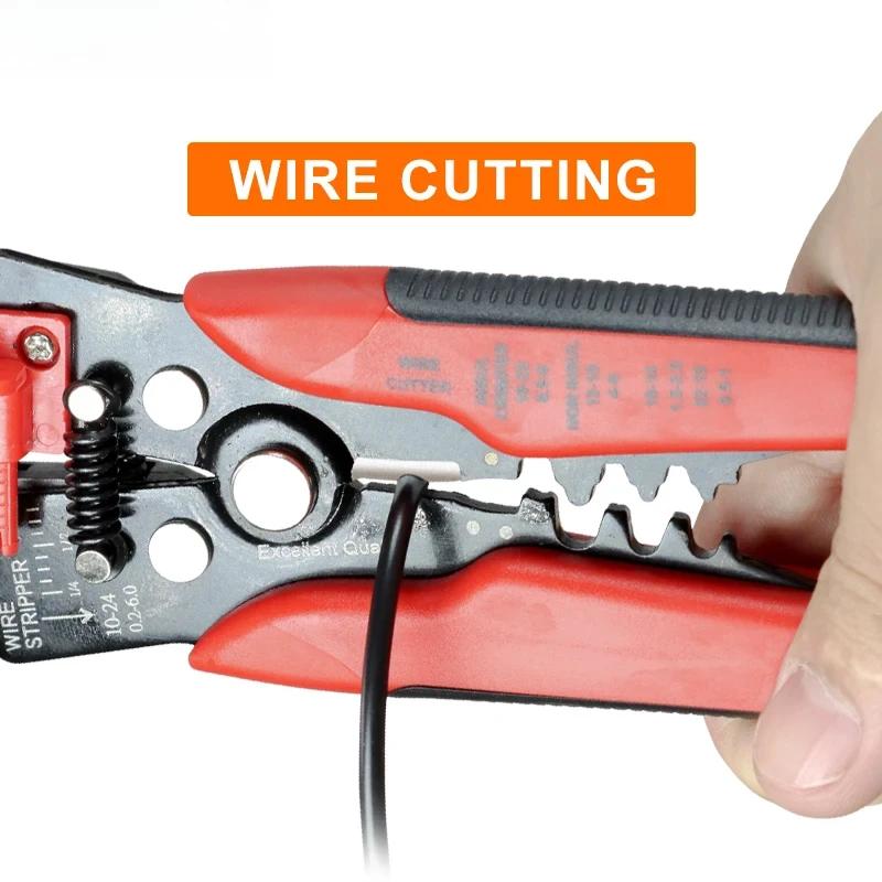 Multifunctional Tool Wire Stripper Automatic Wire Cutter Cable Crimper Electrician Repair Tool