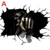 3D Funny Car Stickers – Durable Vinyl Decals for Car, Bike, Window, Perfect for Halloween, Pranks, Home & Party Decor