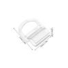 4Pcs Cordless Shade Lift Handle Clear Plastic Bottom Rail Pull for Honeycomb Cellular Shades Replacement Blind Lifting Clip 15Mm