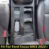Mittelkonsolen-Getränkehalter-Panel Aufkleber Dekoration Abdeckung Zierleiste ABS Karbonfaser Zubehör für Ford Focus MK4 - 2025