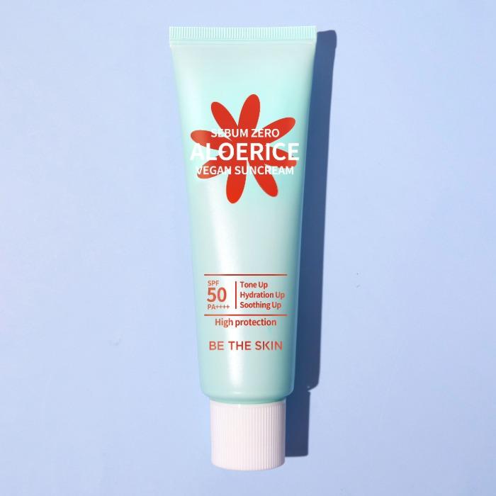 Be The Skin Sebum Zero Aloerice Vegan Sun Cream SPF 50+ PA++++ 50ml