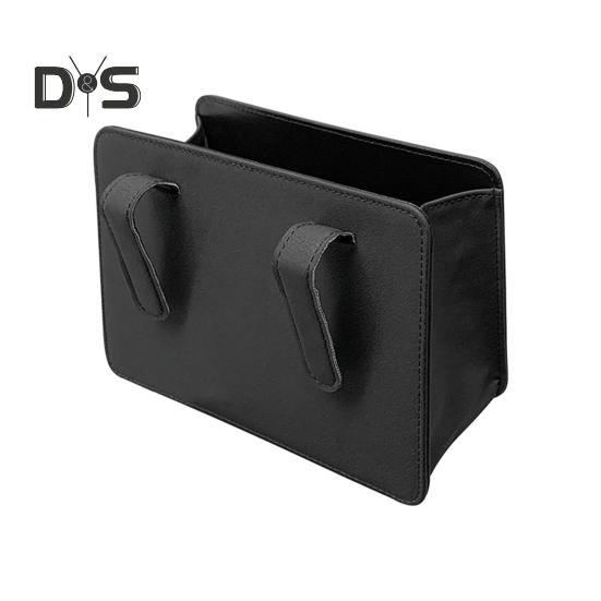 

Автомобильный мусорный ящик, небольшой мини-складной многоцелевой подвесной автомобильный органайзер, мусорное ведро для вождения без помех чёрный