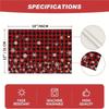 Christmas Festival Linen Placemat: Classic Plaid Snowflake Design, Heat-Resistant Christmas Tree Table Mat